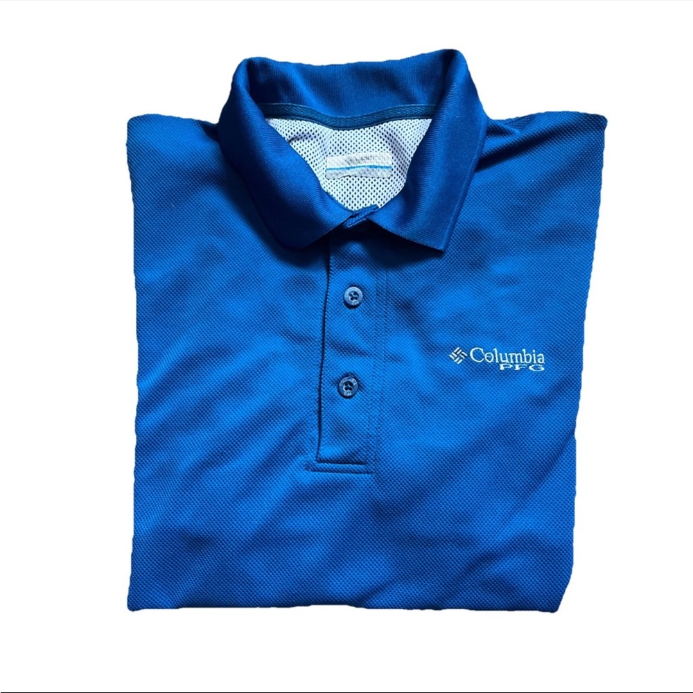 Columbia PFG Men’s Fishing Shirt Dark Blue Size M